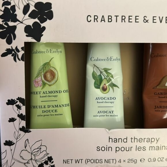 Crabtree & Evelyn NIB Set of 4 0.9oz Hand Therapy Lotion - Picture 4 of 8